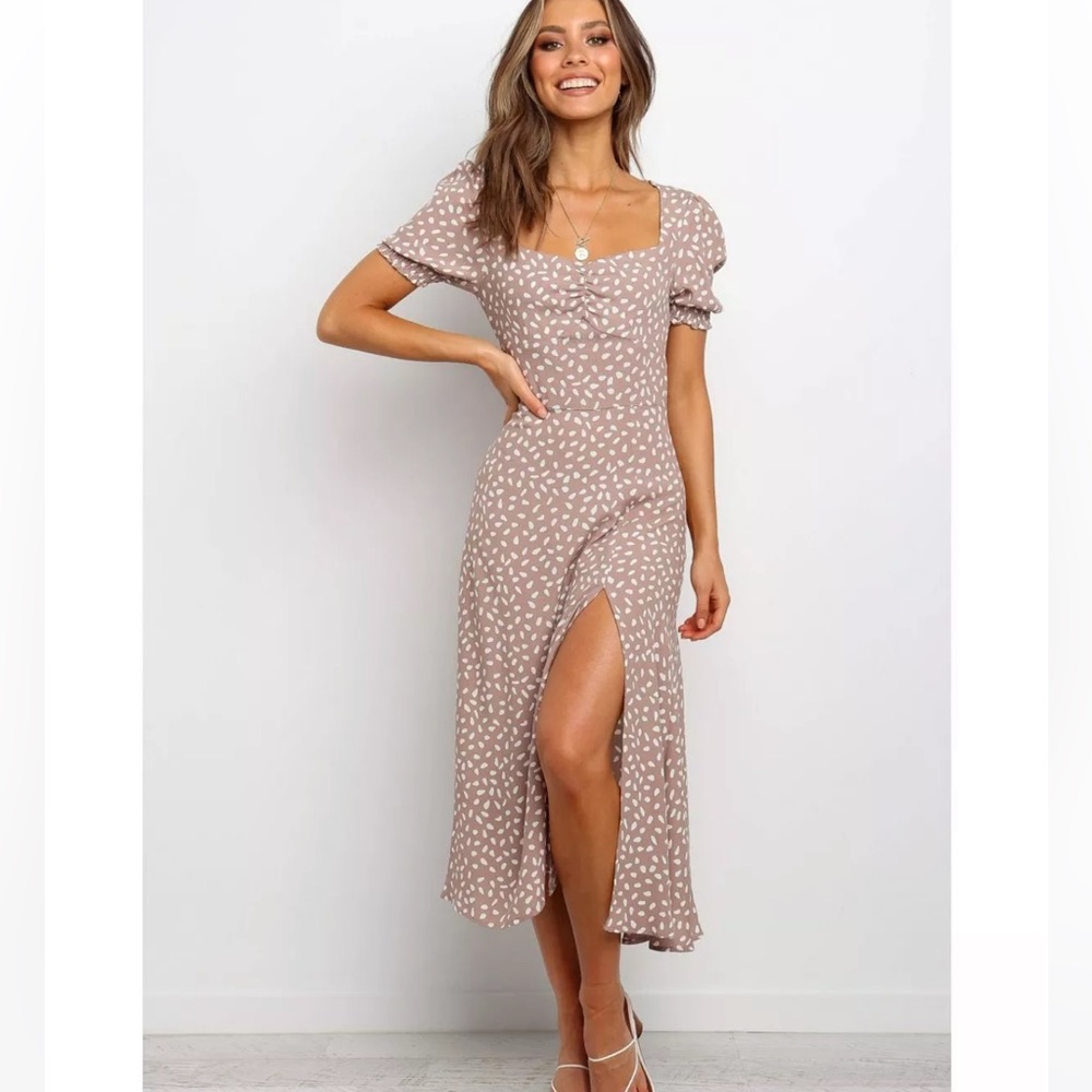 Petal & Pup brown midi dress